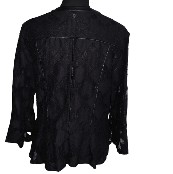 💕INC Delicate Black Blazer💕Size Large - Picture 7 of 12